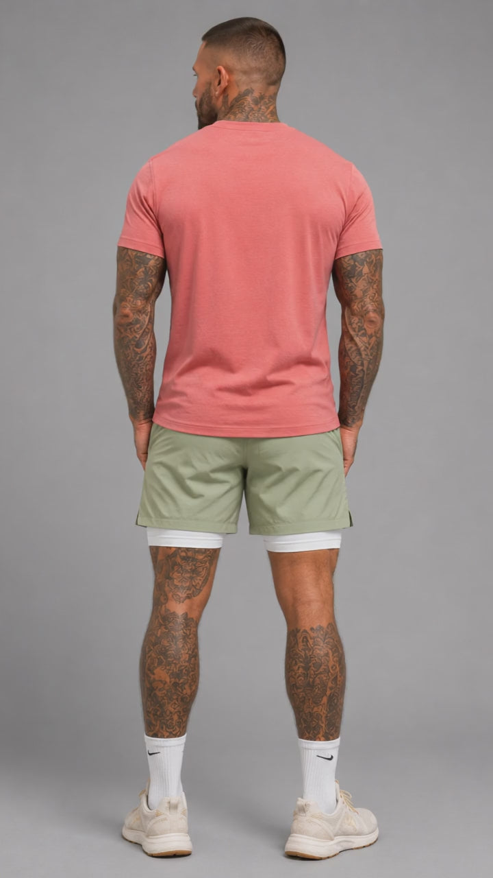 Nova pink unisex performance gym t-shirt – video